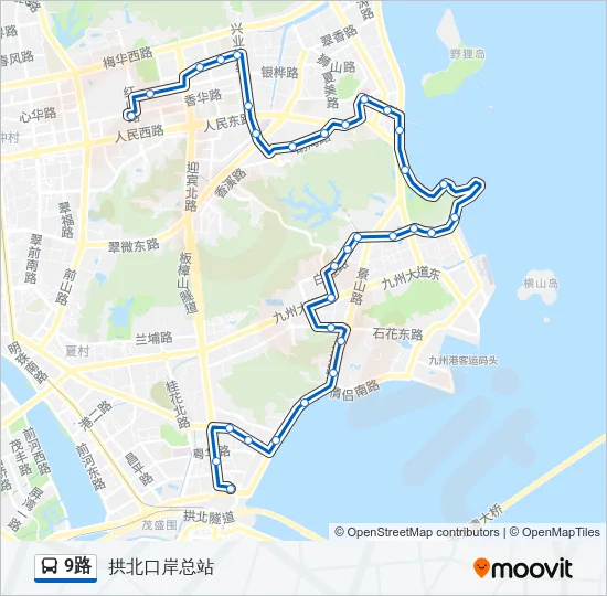 9路 Bus Line Map