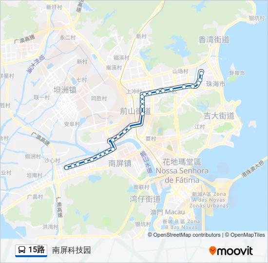 15路 Bus Line Map