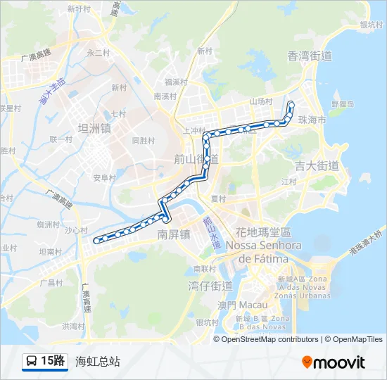 15路 Bus Line Map
