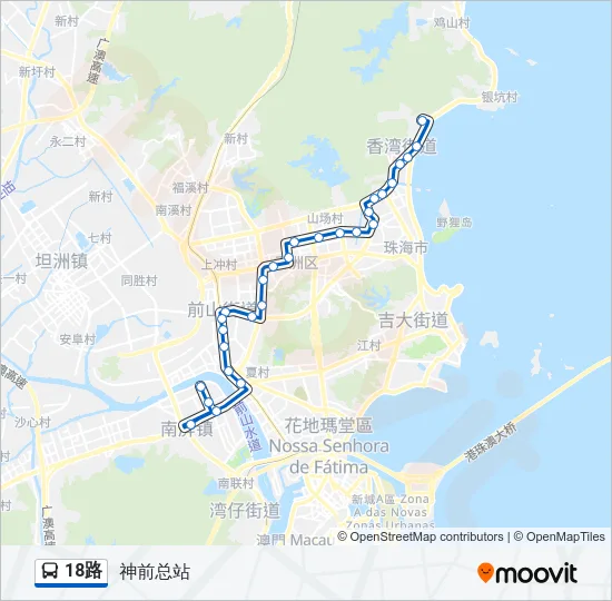 18路 Bus Line Map