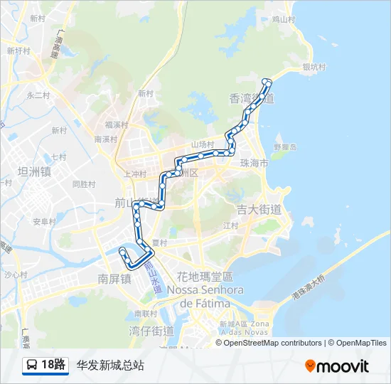 18路 Bus Line Map