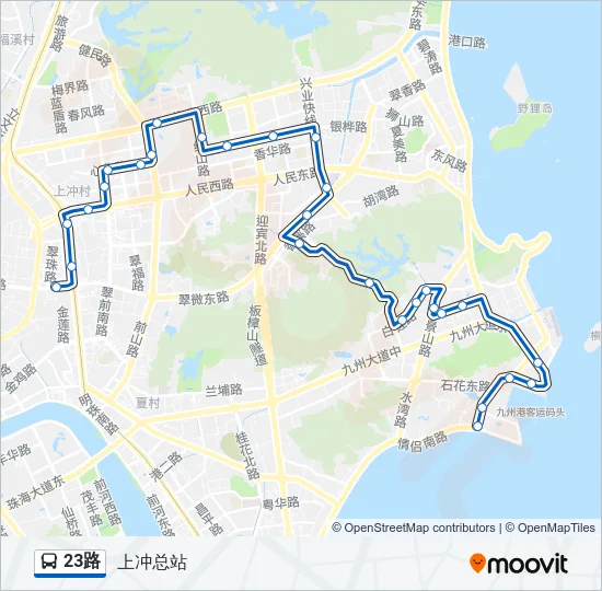 23路 Bus Line Map