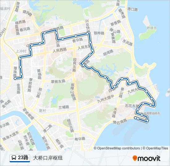 23路 Bus Line Map