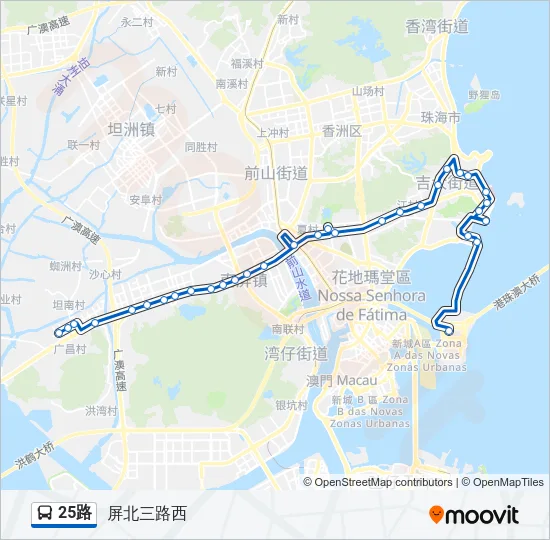 25路 Bus Line Map