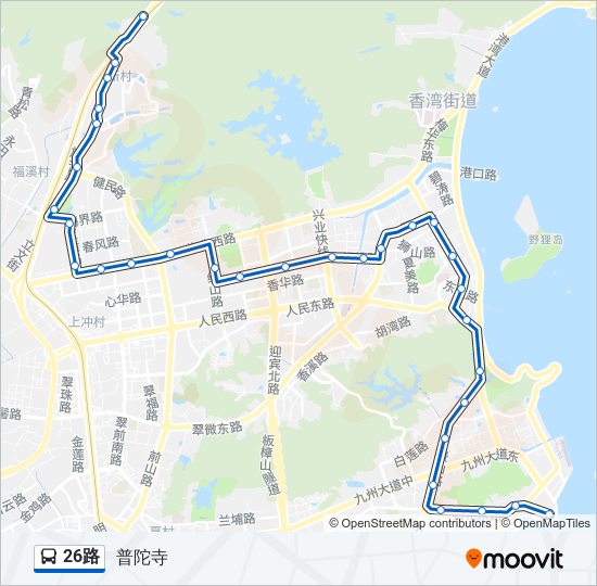 26路 bus Line Map
