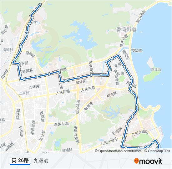 26路 bus Line Map