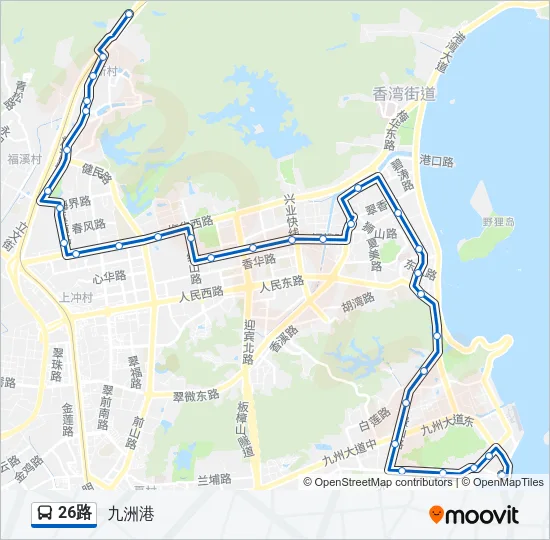 26路 Bus Line Map