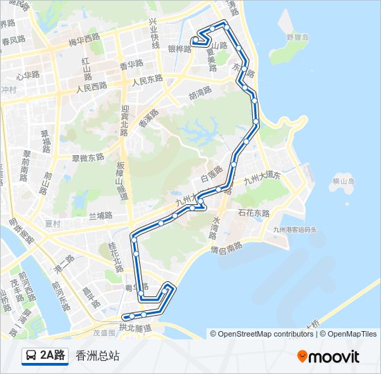 2A路 bus Line Map