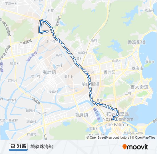 31路 bus Line Map