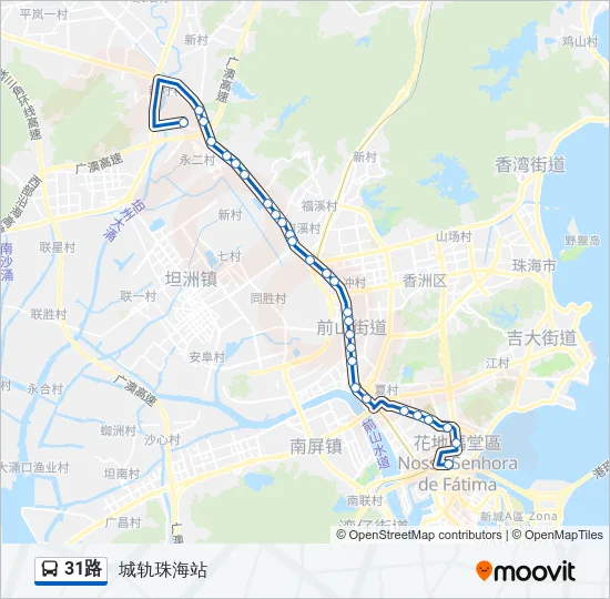 31路 Bus Line Map
