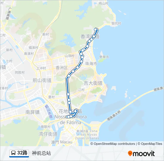 32路 Bus Line Map