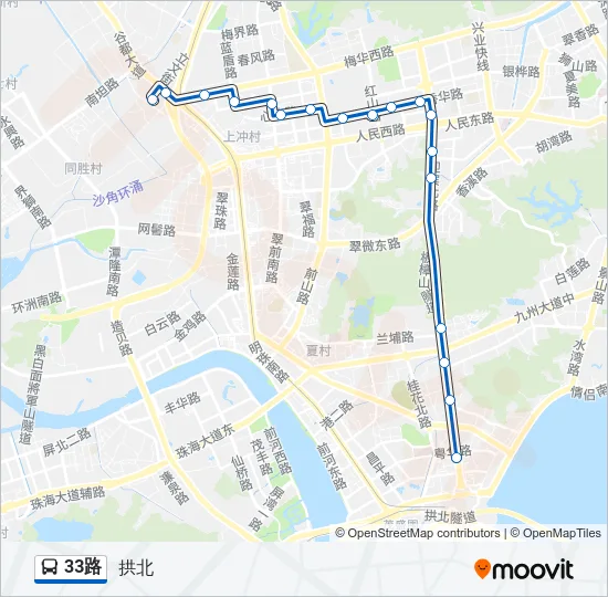 33路 Bus Line Map