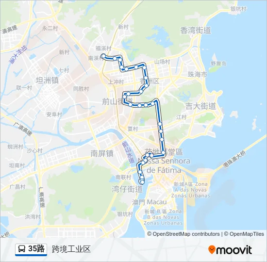35路 Bus Line Map