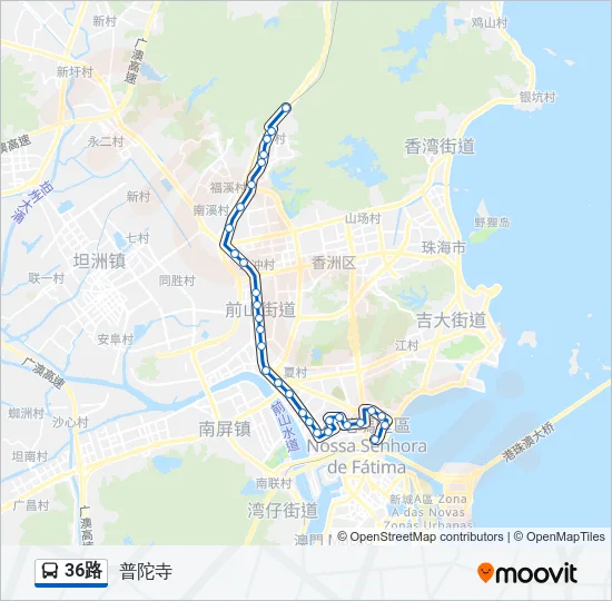 36路 Bus Line Map