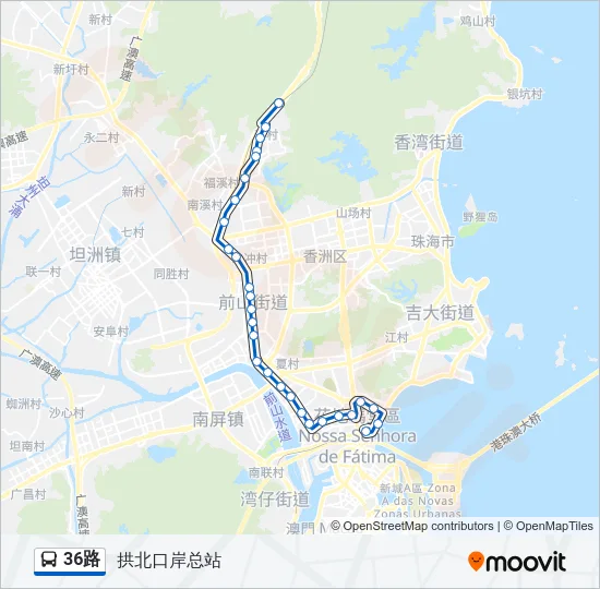 36路 Bus Line Map