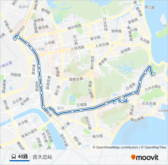 40路 Bus Line Map