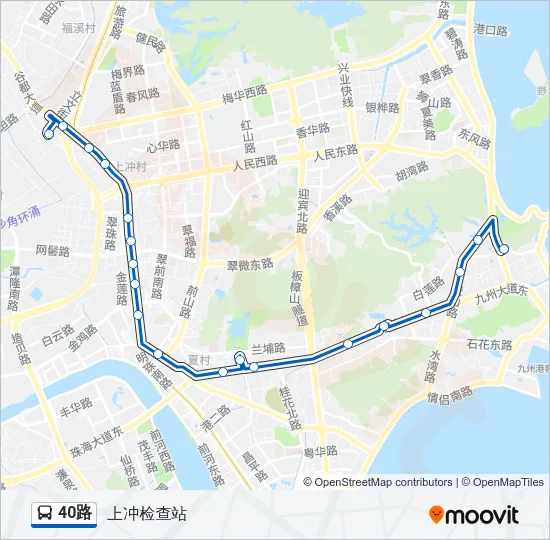 40路 Bus Line Map