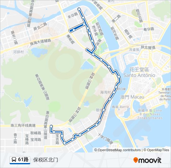 61路 bus Line Map