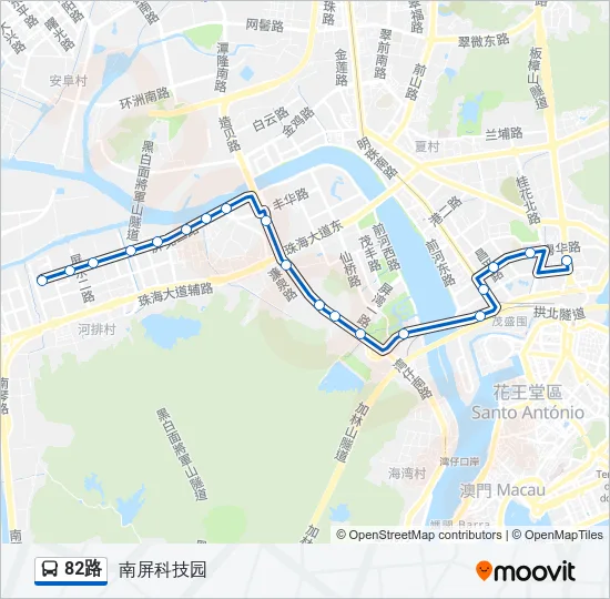82路 Bus Line Map