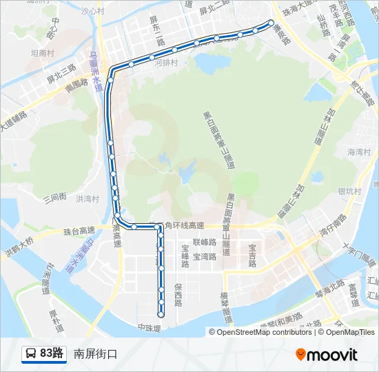 83路 Bus Line Map