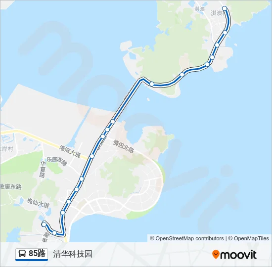 85路 Bus Line Map