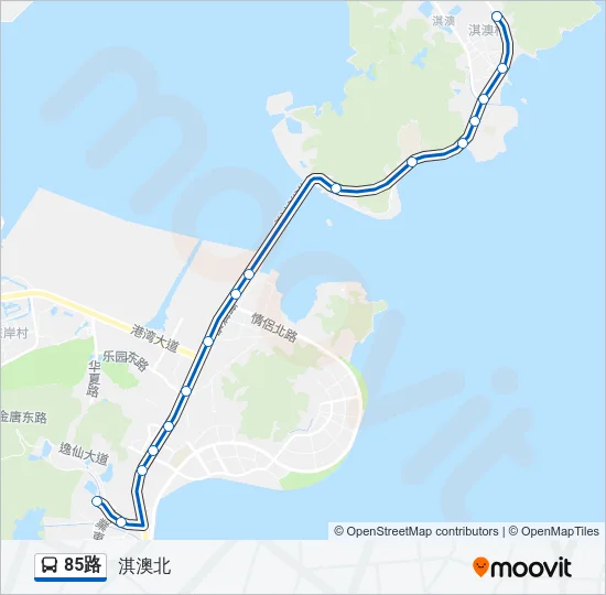 85路 Bus Line Map