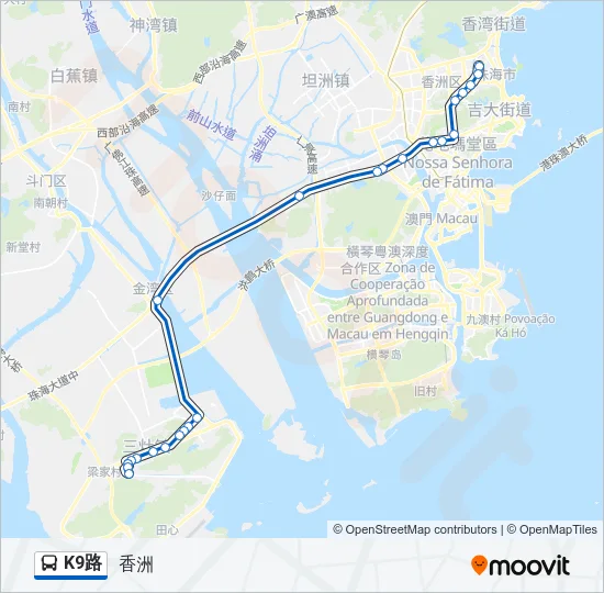 K9路 Bus Line Map