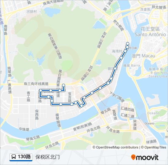 130路 bus Line Map