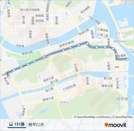 151路 Bus Line Map