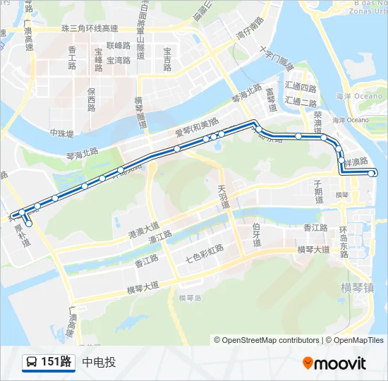 151路 Bus Line Map