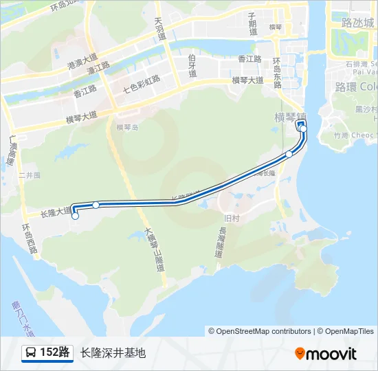 152路 Bus Line Map
