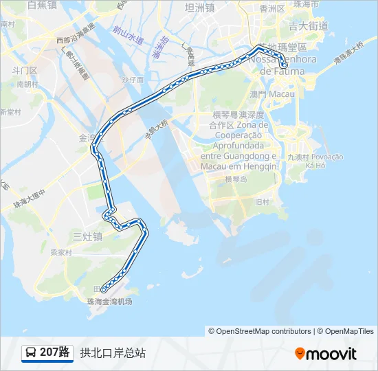 207路 Bus Line Map