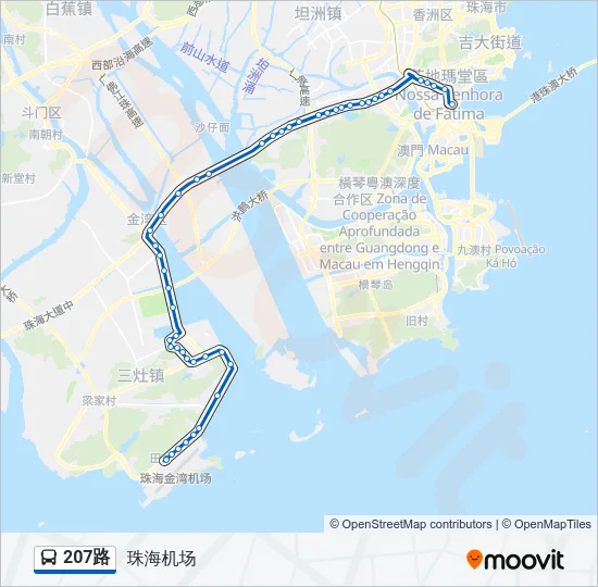 207路 Bus Line Map