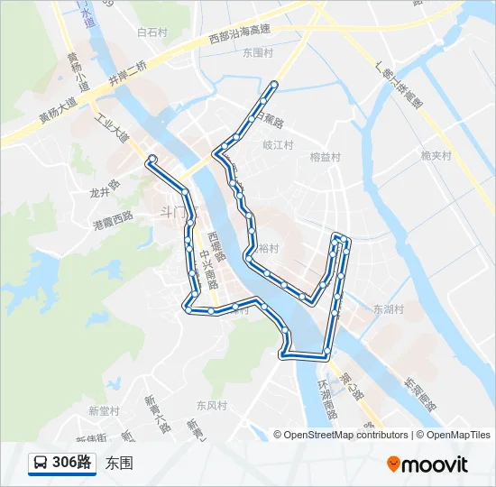 306路 Bus Line Map
