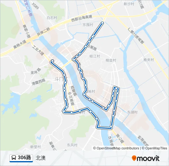 306路 Bus Line Map