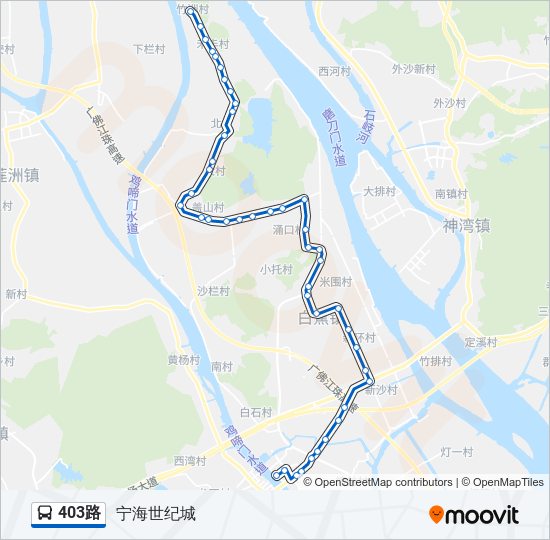 403路 bus Line Map