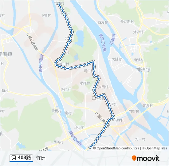 403路 Bus Line Map