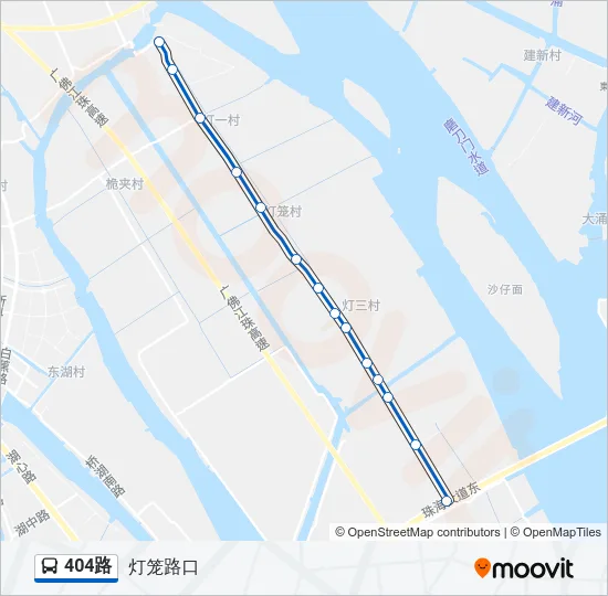 404路 Bus Line Map