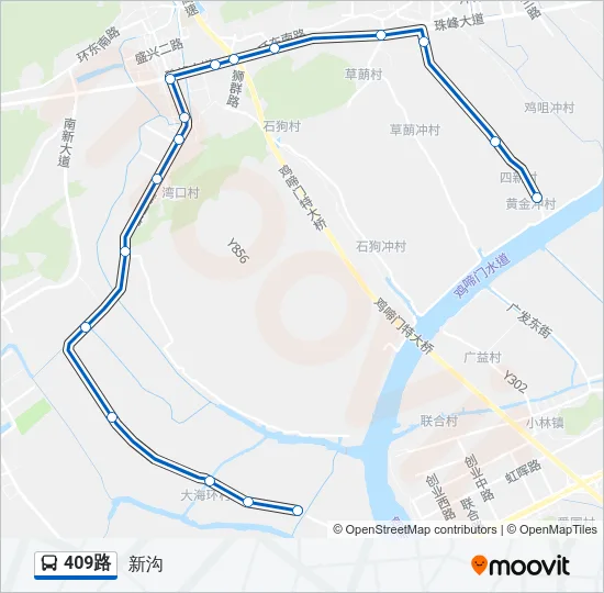 409路 Bus Line Map
