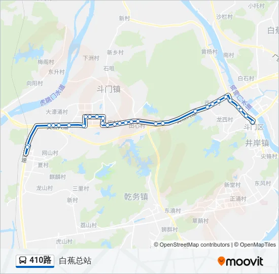 410路 Bus Line Map