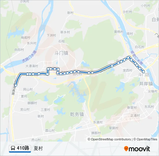 410路 Bus Line Map
