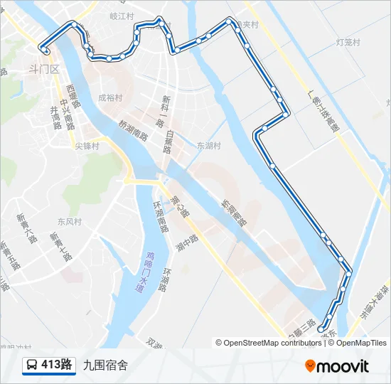 413路 Bus Line Map