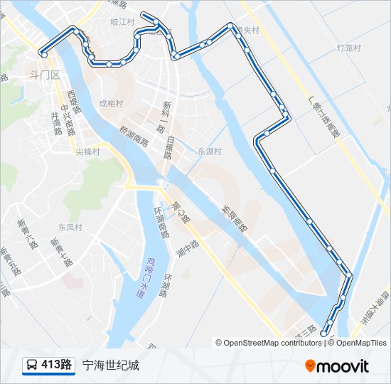 413路route Schedules Stops Maps 宁海世纪城 Updated