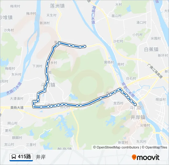 415路 Bus Line Map