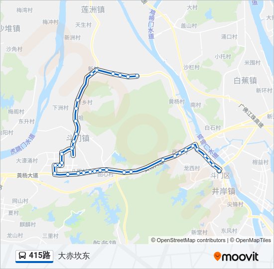 公交415路的线路图