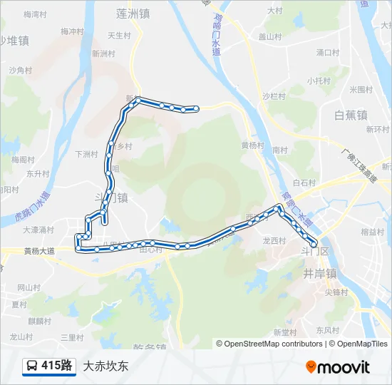 415路 Bus Line Map