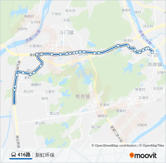 416路 Bus Line Map