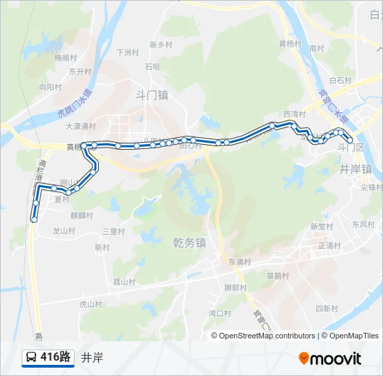 416路 Bus Line Map