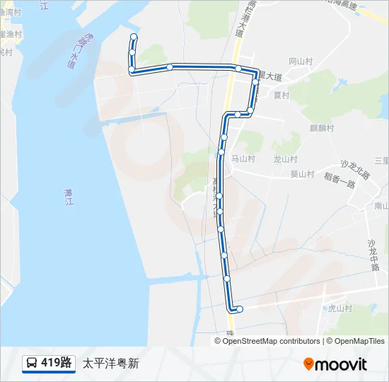 419路 Bus Line Map