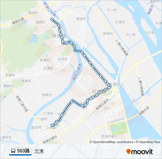 503路 Bus Line Map
